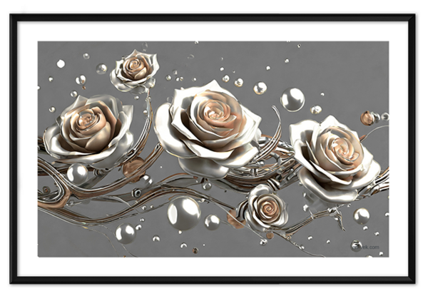 Стилизация цветы на стену 8