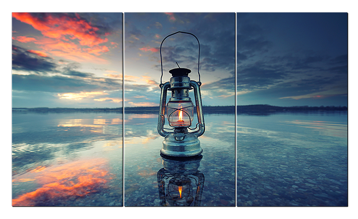 Абстракция "Лампа на воде"