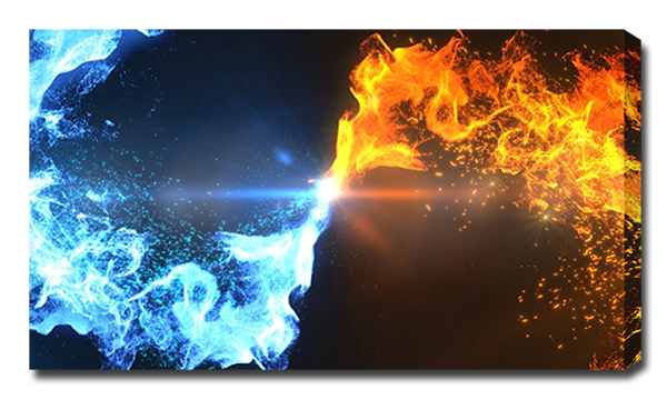 Соприкосновение огня и воды