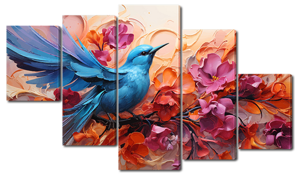 Художественная абстракция птица 3