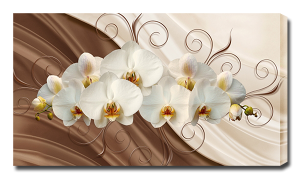 Орхидея и шелк