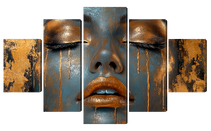  Модульная картина лицо девушки— картина для декора интерьера